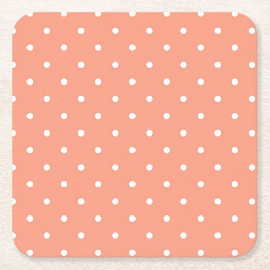 Dessous-de-verre Carré En Papier Polka dot (Devant)