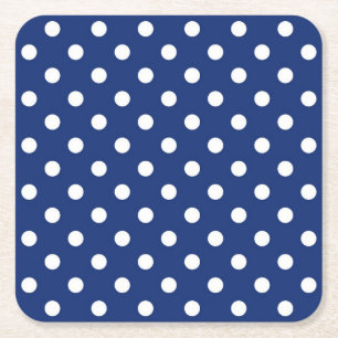 Dessous-de-verre Carré En Papier Polka dot