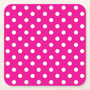 Dessous-de-verre Carré En Papier Polka dot