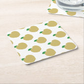 Dessous-de-verre Carré En Papier Pomme dorée (Incliné)