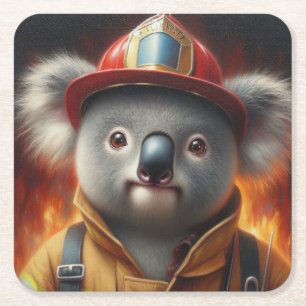 Dessous-de-verre Carré En Papier Pompier Koala