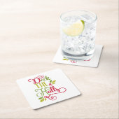 Dessous-de-verre Carré En Papier pont (En situation)