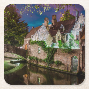 Dessous-de-verre Carré En Papier Pont Bonifacius à Bruges