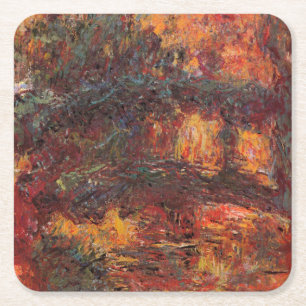 Dessous-de-verre Carré En Papier Pont japonais - Claude Monet - c1920