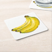 Dessous-de-verre Carré En Papier Porta-copos Banana:  (Incliné)