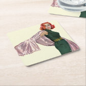 Dessous-de-verre Carré En Papier Portez-moi à Hollywood (Incliné)