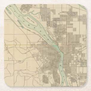 Dessous-de-verre Carré En Papier Portland, ou