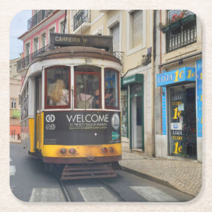 Dessous-de-verre Carré En Papier Portugal-Lisbonne