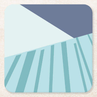 Dessous-de-verre Carré En Papier Posavasos de cartón blå