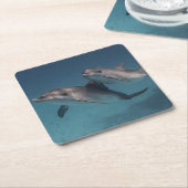Dessous-de-verre Carré En Papier Pose espiègle (Incliné)