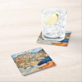 Dessous-de-verre Carré En Papier Positano (En situation)