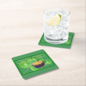 Dessous-de-verre Carré En Papier Pot d'or (En situation)