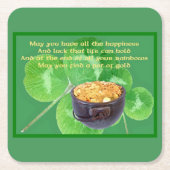 Dessous-de-verre Carré En Papier Pot d'or (Devant)