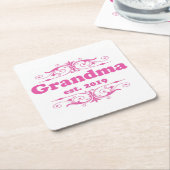 Dessous-de-verre Carré En Papier Pour Cette Spéciale "Grand-mère 2019" (Incliné)