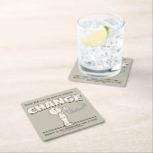 Dessous-de-verre Carré En Papier Pouvoir de modification (En situation)