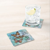 Dessous-de-verre Carré En Papier Prendre du temps (En situation)