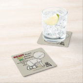 Dessous-de-verre Carré En Papier Prêt, Pars, Crois-Toi ! (En situation)