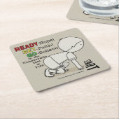 Dessous-de-verre Carré En Papier Prêt, Pars, Crois-Toi ! (Incliné)