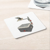 Dessous-de-verre Carré En Papier Projecteur HAP 80s 90s Overhead (Incliné)