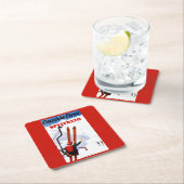 Dessous-de-verre Carré En Papier Promo en bois de skis de Splitkein d'insecte (En situation)