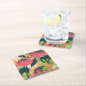 Dessous-de-verre Carré En Papier Protea Ier (En situation)