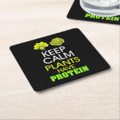 Dessous-de-verre Carré En Papier Protéine have de Keep Calm Plants (Incliné)