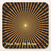 Dessous-de-verre Carré En Papier Pulsar fractal (Devant)