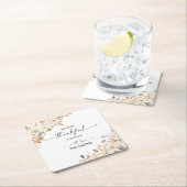 Dessous-de-verre Carré En Papier Pumpkins Thanksgiving Dinner Square Paper Coaster (En situation)