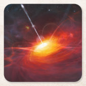 Dessous-de-verre Carré En Papier Quasars. (Devant)