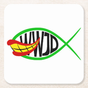 Dessous-de-verre Carré En Papier Que ferait Joker ?