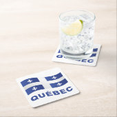 Dessous-de-verre Carré En Papier Québec (En situation)