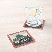 Dessous-de-verre Carré En Papier Québec Canada | Château Frontenac (En situation)