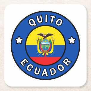Dessous-de-verre Carré En Papier Quito Équateur