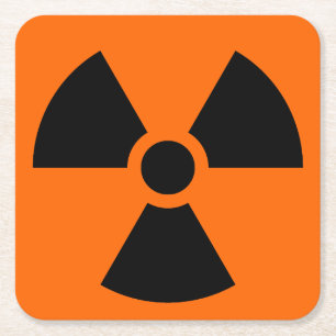 Dessous-de-verre Carré En Papier Radioactif