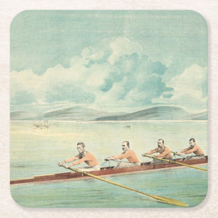 Dessous-de-verre Carré En Papier Rameur SUPÉRIEUR