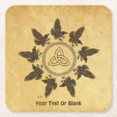 Dessous-de-verre Carré En Papier Ravens Circle Dance (Devant)