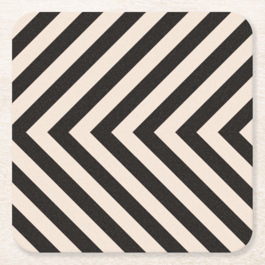 Dessous-de-verre Carré En Papier Rayures de risque (Devant)