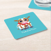 Dessous-de-verre Carré En Papier Reba la vache (Incliné)