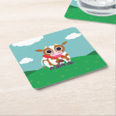 Dessous-de-verre Carré En Papier Reba la vache (Incliné)