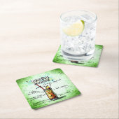 Dessous-de-verre Carré En Papier Recette de boisson Tequila Sunrise (En situation)