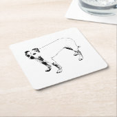 Dessous-de-verre Carré En Papier Recherche de lanterne (Incliné)