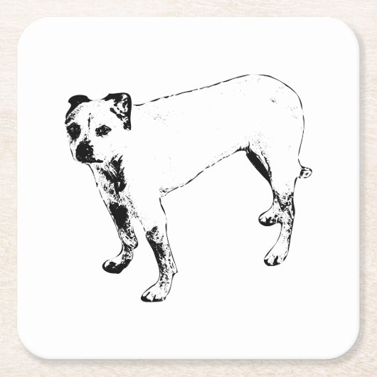 Dessous-de-verre Carré En Papier Recherche de lanterne (Devant)