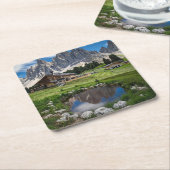 Dessous-de-verre Carré En Papier Réflexions du Ranch (Incliné)