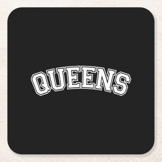 DESSOUS-DE-VERRE CARRÉ EN PAPIER REINE, NYC (Devant)