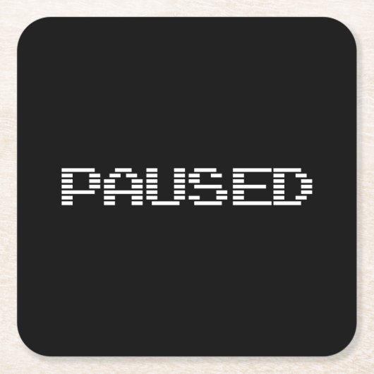 DESSOUS-DE-VERRE CARRÉ EN PAPIER REMBOURSÉ (Devant)