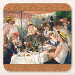 Dessous-de-verre Carré En Papier Renoir French Luncheon Booking Party