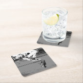 Dessous-de-verre Carré En Papier Renverser le conseil (En situation)