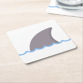 Dessous-de-verre Carré En Papier requin (Incliné)