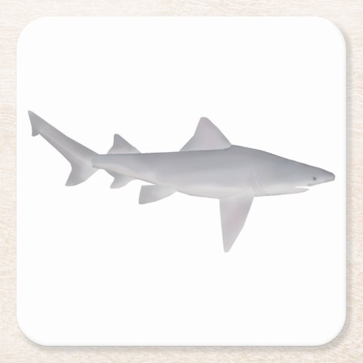 Dessous-de-verre Carré En Papier Requin à bec (Devant)