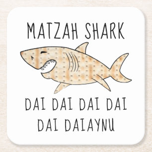 Dessous-de-verre Carré En Papier Requin Daiaynu Matzah